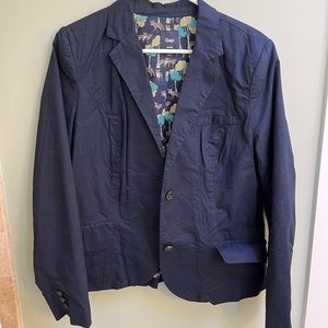 Gap cotton navy blazer